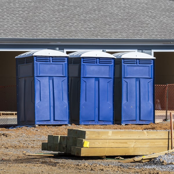 is there a specific order in which to place multiple portable toilets in Garden City New York